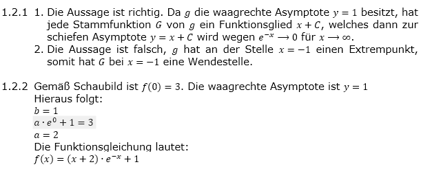 Abituraufgaben Berufsgymnasium Teil 2 mit Hilfmittel Analysis Mustersatz 2 Lösung Bild 2 Abituraufgaben Berufsgymnasium Teil 2 mit Hilfmittel Analysis Mustersatz 2 Lösung Bild 2/© by www.fit-in-mathe-online.de