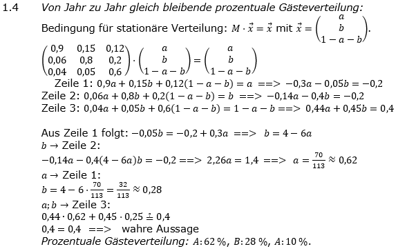 Abituraufgaben Berufsgymnasium Teil 4 mit Hilfmittel Matrizen und Prozesse Abituraufgabe 2019 Lösung Bild 3 Abituraufgaben Berufsgymnasium Teil 4 mit Hilfmittel Matrizen und Prozesse Abituraufgabe 2019 Lösung Bild 3/© by www.fit-in-mathe-online.de