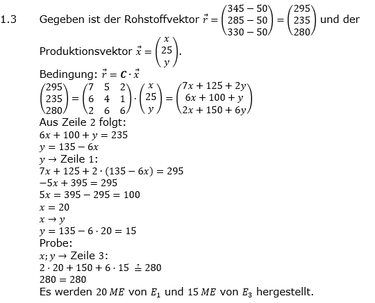 Abituraufgaben Berufsgymnasium Teil 4 mit Hilfmittel Matrizen und Prozesse Abituraufgabe 2021 Aufgabe A01 Lösung Bild 3/© by www.fit-in-mathe-online.de
