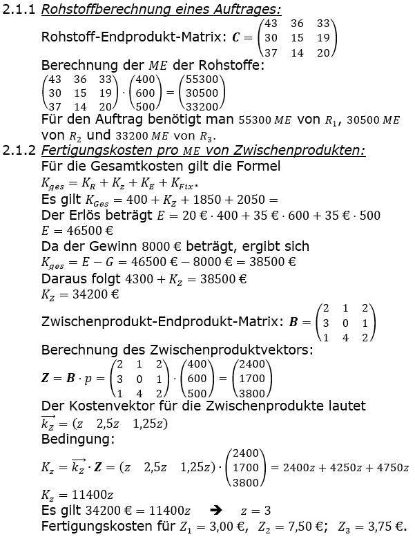 Abituraufgaben Berufsgymnasium Teil 4 mit Hilfmittel Matrizen und Prozesse Abituraufgabe 2022 Aufgabe A02 Lösung Bild 1/© by www.fit-in-mathe-online.de