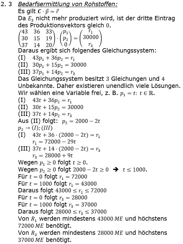 Abituraufgaben Berufsgymnasium Teil 4 mit Hilfmittel Matrizen und Prozesse Abituraufgabe 2022 Aufgabe A02 Lösung Bild 3/© by www.fit-in-mathe-online.de
