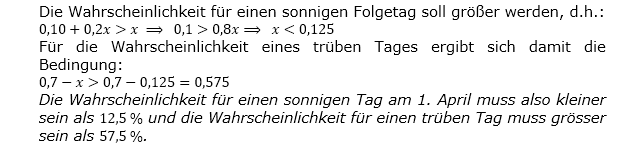 Abituraufgaben Berufsgymnasium Teil 4 mit Hilfmittel Matrizen und Prozesse Mustersatz 2 Lösung Bild 2 Abituraufgaben Berufsgymnasium Teil 4 mit Hilfmittel Matrizen und Prozesse Mustersatz 2 Lösung Bild 2/© by www.fit-in-mathe-online.de