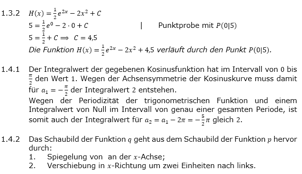 Abituraufgaben Berufsgymnasium Teil 1 ohne Hilfmittel Analysis Abitur 2017 Lösung Bild 2/© by www.fit-in-mathe-online.de