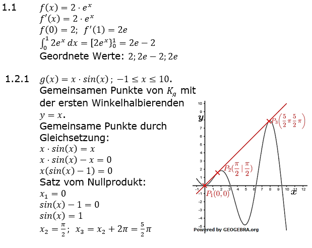 Abituraufgaben Berufsgymnasium Teil 1 ohne Hilfmittel Analysis Abitur 2022 Lösung Bild 1/© by www.fit-in-mathe-online.de