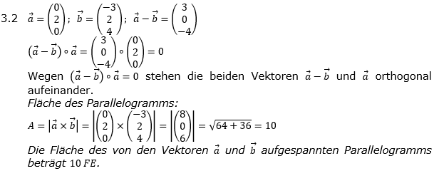 Abituraufgaben Berufsagymnasium Teil 1 ohne Hilfmittel Vektorgeometrie Abitur 2018 Lösung Bild 2/© by www.fit-in-mathe-online.de)
