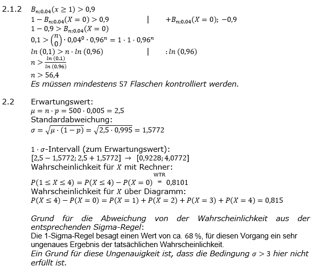 Abituraufgaben Berufsgymnasium Teil 3 mit Hilfmittel Stochastik Abitur 2018 Aufgabe 2 Lösung Bild 2 Abituraufgaben Berufsgymnasium Teil 3 mit Hilfmittel Stochastik Abitur 2018 Aufgabe 2 Lösung Bild 2/© by www.fit-in-mathe-online.de