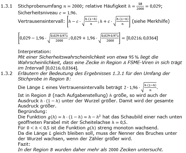 Abituraufgaben Berufsgymnasium Teil 3 mit Hilfmittel Stochastik Abitur 2019 Aufgabe 1 Lösung Bild 2/© by www.fit-in-mathe-online.de