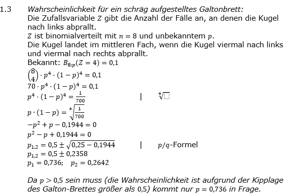 Abituraufgaben Berufsgymnasium Teil 3 mit Hilfmittel Stochastik Abitur 2021 Aufgabe 1 Lösung Bild 2/© by www.fit-in-mathe-online.de
