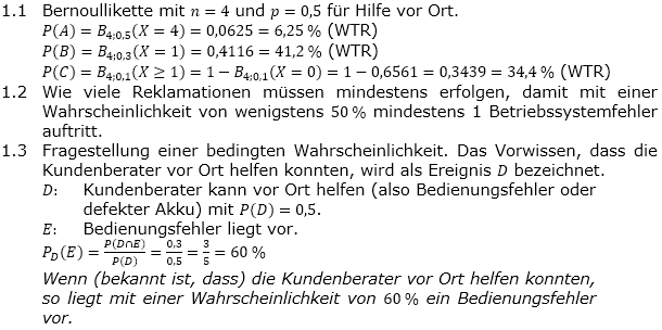 Abituraufgaben Berufsgymnasium Teil 3 mit Hilfmittel Stochastik Mustersatz 7 Lösung Bild 1 Abituraufgaben Berufsgymnasium Teil 3 mit Hilfmittel Stochastik Mustersatz 7 Lösung Bild 1/© by www.fit-in-mathe-online.de