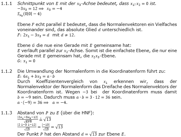 Abituraufgaben Berufsgymnasium Teil 4 mit Hilfmittel Vektorgeometrie Abituraufgabe 2017 Lösung Bild 1/© by www.fit-in-mathe-online.de
