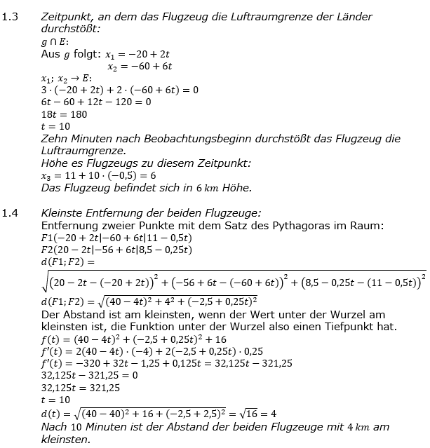 Abituraufgaben Berufsgymnasium Teil 4 mit Hilfmittel Vektorgeometrie Abituraufgabe 2018 Lösung Bild 2 Abituraufgaben Berufsgymnasium Teil 4 mit Hilfmittel Vektorgeometrie Abituraufgabe 2018 Lösung Bild 2/© by www.fit-in-mathe-online.de