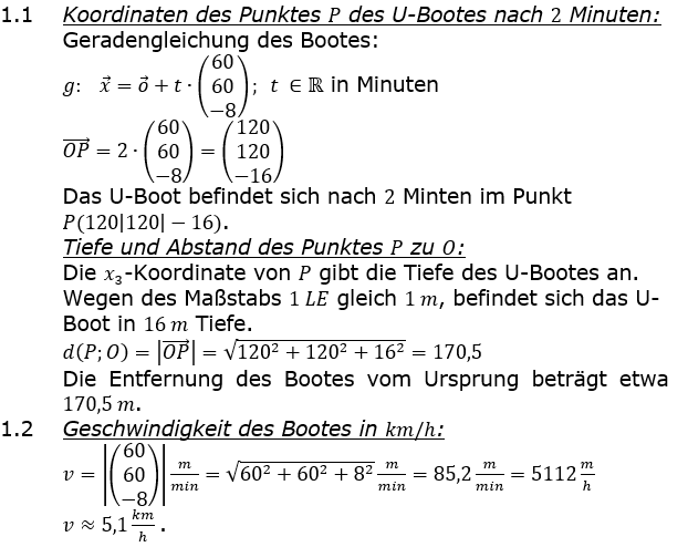 Abituraufgaben Berufsgymnasium Teil 4 mit Hilfmittel Vektorgeometrie Abituraufgabe 2022 A1 Lösung Bild 1/© by www.fit-in-mathe-online.de