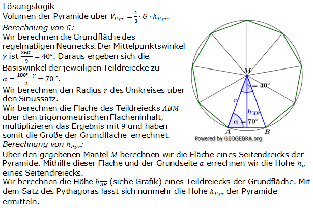 Realschulabschluss Besondere Pyramiden Lösungen Wahlteilaufgabe W3a/2005 Bild 1/© by www.fit-in-mathe-online.de