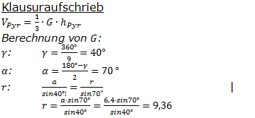 Realschulabschluss Besondere Pyramiden Lösungen Wahlteilaufgabe W3a/2005 Bild 2/© by www.fit-in-mathe-online.de