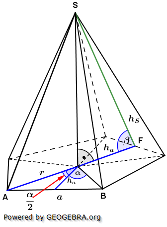 Realschulabschluss Besondere Pyramiden Lösungs-Graphik Wahlteilaufgabe W2a/2009/© by www.fit-in-mathe-online.de