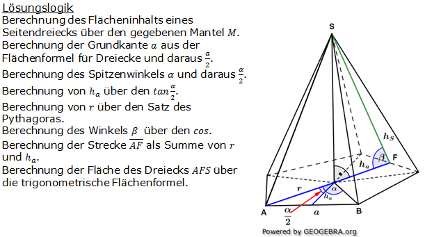 Realschulabschluss Besondere Pyramiden Lösungen Wahlteilaufgabe W2a/2009 Bild 1/© by www.fit-in-mathe-online.de