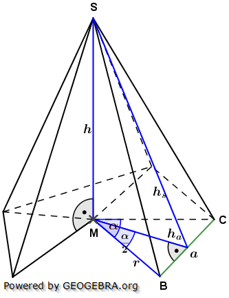 Realschulabschluss Besondere Pyramiden Lösungs-Graphik Wahlteilaufgabe W2a/2011/© by www.fit-in-mathe-online.de