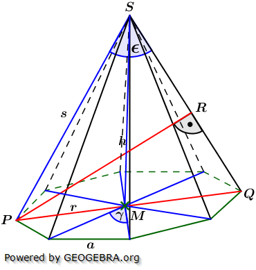 Realschulabschluss Besondere Pyramiden Lösungs-Graphik Wahlteilaufgabe W2a/2014/© by www.fit-in-mathe-online.de