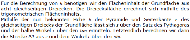 Realschulabschluss Besondere Pyramiden Lösungen Wahlteilaufgabe W2a/2014 Bild 2/© by www.fit-in-mathe-online.de