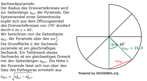 Realschulabschluss Besondere Pyramiden Lösungen Wahlteilaufgabe W2a/2015 Bild 2/© by www.fit-in-mathe-online.de