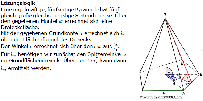 Realschulabschluss Besondere Pyramiden Lösungen Pflichtteilaufgabe P5/2004 Bild 1/© by www.fit-in-mathe-online.de