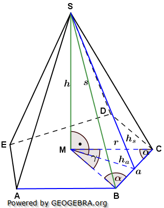 Realschulabschluss Besondere Pyramiden Lösungs-Graphik Übungsaufgabe A1/© by www.fit-in-mathe-online.de