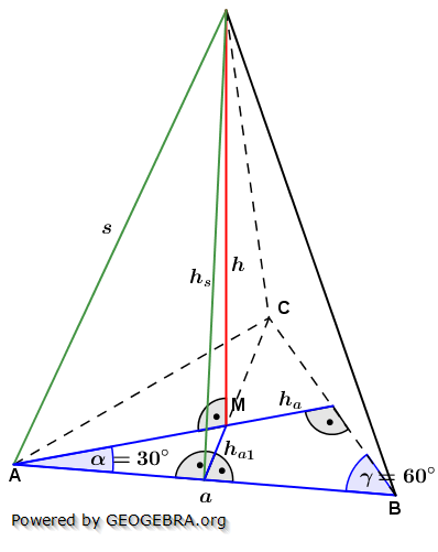 Realschulabschluss Besondere Pyramiden Lösungs-Graphik Übungsaufgabe A2 Realschulabschluss Besondere Pyramiden Lösungs-Graphik Übungsaufgabe A2/© by www.fit-in-mathe-online.de