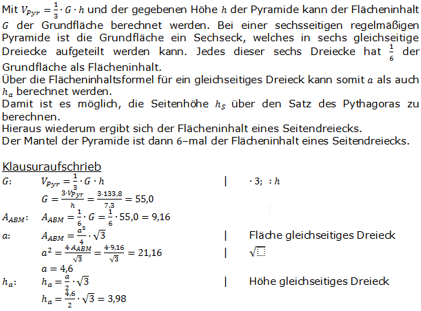 Realschulabschluss Besondere Pyramiden Lösungen Übungsaufgabe A3 Bild 2 Realschulabschluss Besondere Pyramiden Lösungen Übungsaufgabe A3 Bild 2/© by www.fit-in-mathe-online.de