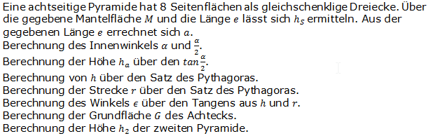 Realschulabschluss Besondere Pyramiden Lösungen Übungsaufgabe A4 Bild 2 Realschulabschluss Besondere Pyramiden Lösungen Übungsaufgabe A4 Bild 2/© by www.fit-in-mathe-online.de