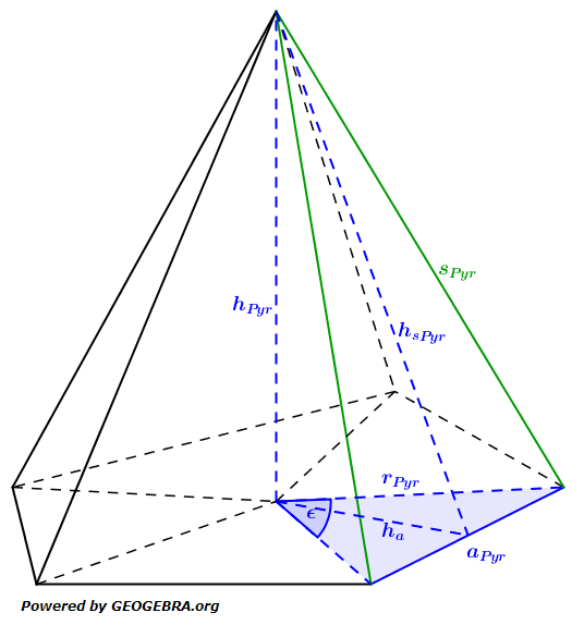 Realschulabschluss Besondere Pyramiden Lösungs-Graphik Wahlteilaufgabe W2a/2017/© by www.fit-in-mathe-online.de