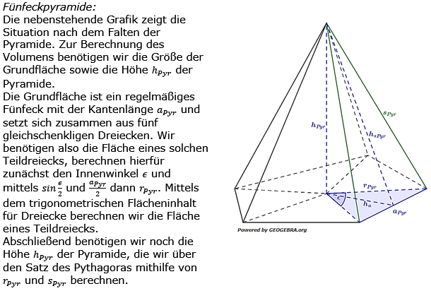 Realschulabschluss Besondere Pyramiden Lösungen Wahlteilaufgabe W2a/2016 Bild 2/© by www.fit-in-mathe-online.de