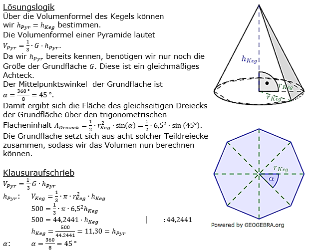 Realschulabschluss Besondere Pyramiden Lösungen Wahlteilaufgabe W2a/2018 Bild 1/© by www.fit-in-mathe-online.de