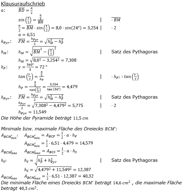 Realschulabschluss Besondere Pyramiden Lösungen Wahlteilaufgabe W2a/2019 Bild 2/© by www.fit-in-mathe-online.de