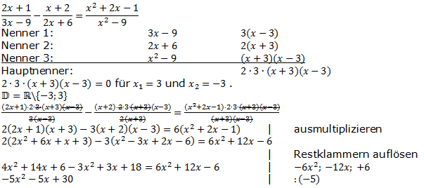 Lösungen zum Aufgabensatz W3b/2003 Graphik 1 Realschulabschluss Bruchgleichungen Wahlteilaufgaben/© by www.fit-in-mathe-online.de