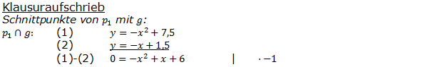 Realschulabschluss Gerade und Parabel Lösung W12W3a Bild 2/© by www.fit-in-mathe-online.de