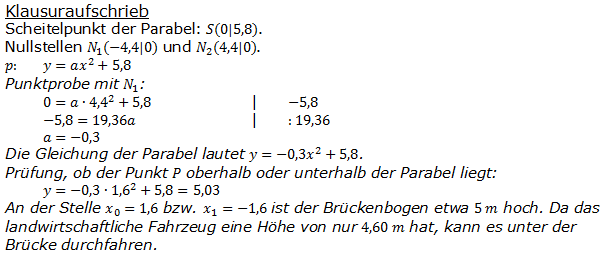 Realschulabschluss Gerade und Parabel Lösung W12W4b Bild 2/© by www.fit-in-mathe-online.de
