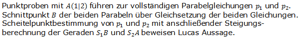 Realschulabschluss Gerade und Parabel Lösung W14W3b Bild 1/© by www.fit-in-mathe-online.de