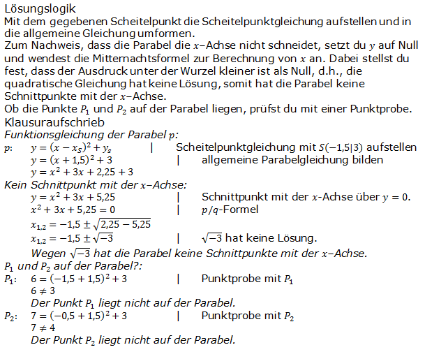 Realschulabschluss Gerade und Parabel Lösung A04 Realschulabschluss Gerade und Parabel Lösung A04/© by www.fit-in-mathe-online.de