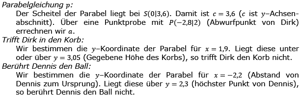 Realschulabschluss Gerade und Parabel Lösung W16W4b Bild 2/© by www.fit-in-mathe-online.de