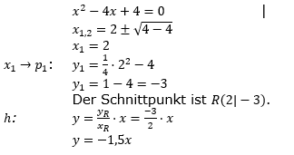 Realschulabschluss Gerade und Parabel Lösung W17W3b Bild 3/© by www.fit-in-mathe-online.de