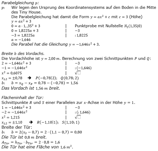 Realschulabschluss Gerade und Parabel Lösung W223bL03 Bild 2/© by www.fit-in-mathe-online.de