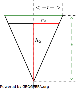Realschulabschluss Kreiskegel Kugel Lösungs-Graphik Wahlteilaufgabe W4b/2007/© by www.fit-in-mathe-online.de