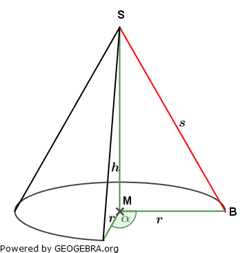 Realschulabschluss Kreiskegel Kugel Lösungs-Graphik Wahlteilaufgabe W2b/2008/© by www.fit-in-mathe-online.de