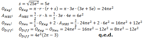 Realschulabschluss Kreiskegel Kugel Lösung Wahlteilaufgabe W2b/2008 Bild 3/© by www.fit-in-mathe-online.de