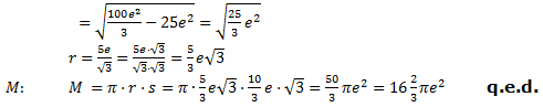 Realschulabschluss Kreiskegel Kugel Lösung Übungsaufgabe A6 Bild 3/© by www.fit-in-mathe-online.de