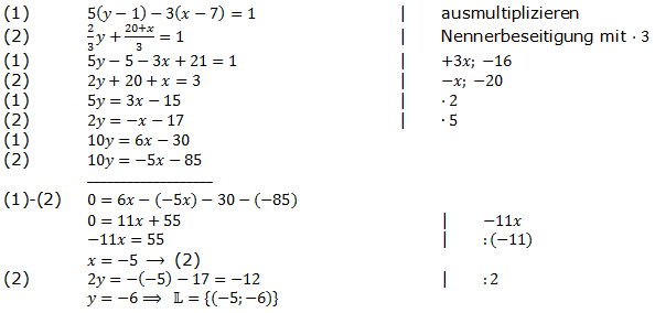 Lösungen zum Aufgabensatz P5/2006 Realschulabschluss Lineare Gleichungssysteme Pflichtteilaufgaben/© by www.fit-in-mathe-online.de