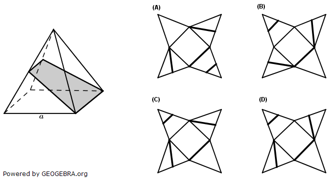 Auf der Mantelfläche der quadratischen Pyramide ist ein Streckenzug eingezeichnet. (Realschulabschluss Pflichtteil A1 (ohne Hilfsmittel) Prüfung 2021 Aufgabe 1 Aufgabengraphik A210101) Auf der Mantelfläche der quadratischen Pyramide ist ein Streckenzug eingezeichnet. (Realschulabschluss Pflichtteil A1 (ohne Hilfsmittel) Prüfung 2021 Aufgabe 1 Aufgabengraphik A210101/© by www.fit-in-mathe-online.de)