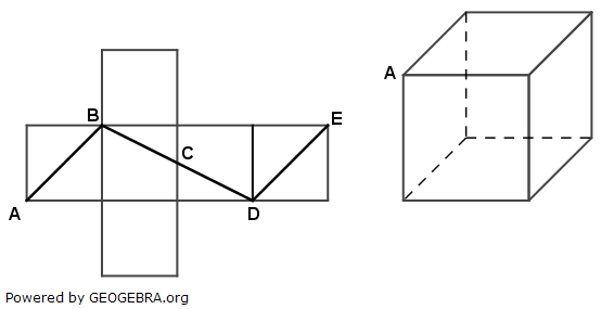 Begründe mithilfe eines Einheitskreises, dass gilt: sin(45 °)=cos(45 °). (Realschulabschluss Pflichtteil A1 (ohne Hilfsmittel) Mustersatz 5 Aufgabengraphik M04A501/© by www.fit-in-mathe-online.de)