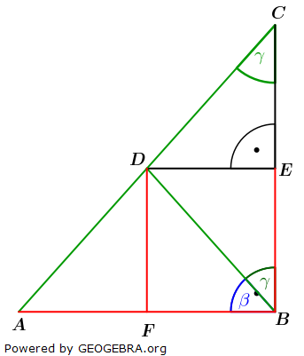 Realschulabschluss Trigonometrie Pflichtteil A2/1 2023  Lösung Bild 1/© by www.fit-in-mathe-online.de