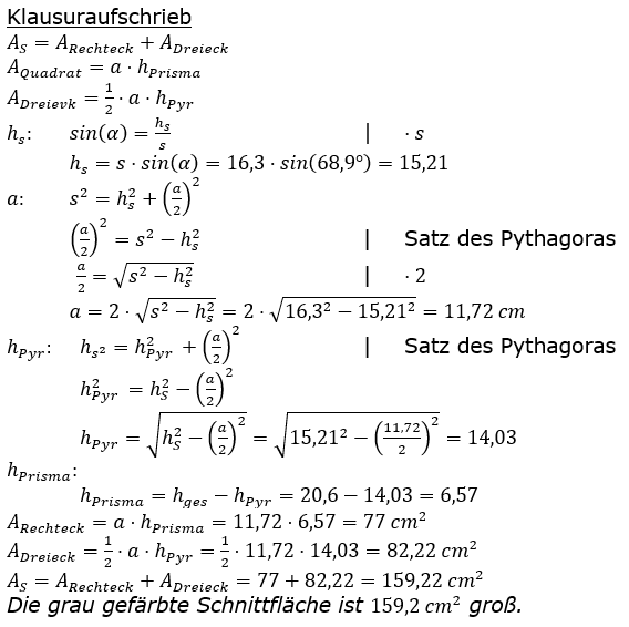 Realschulabschluss Zusammengesetzte Körper Lösungen Pflichtteilaufgabe A2/2023 Bild 2/© by www.fit-in-mathe-online.de